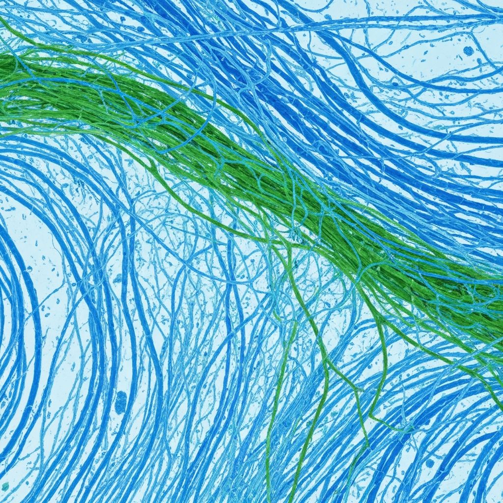 Scientific visualization of connective tissue structures